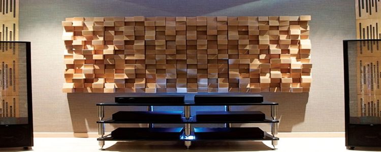 Difüzör akustik ahşap paneller  uygulanan yerlerde hem akustik düzenleme, hem de dekoratif görünüm oluşturmaktadır.